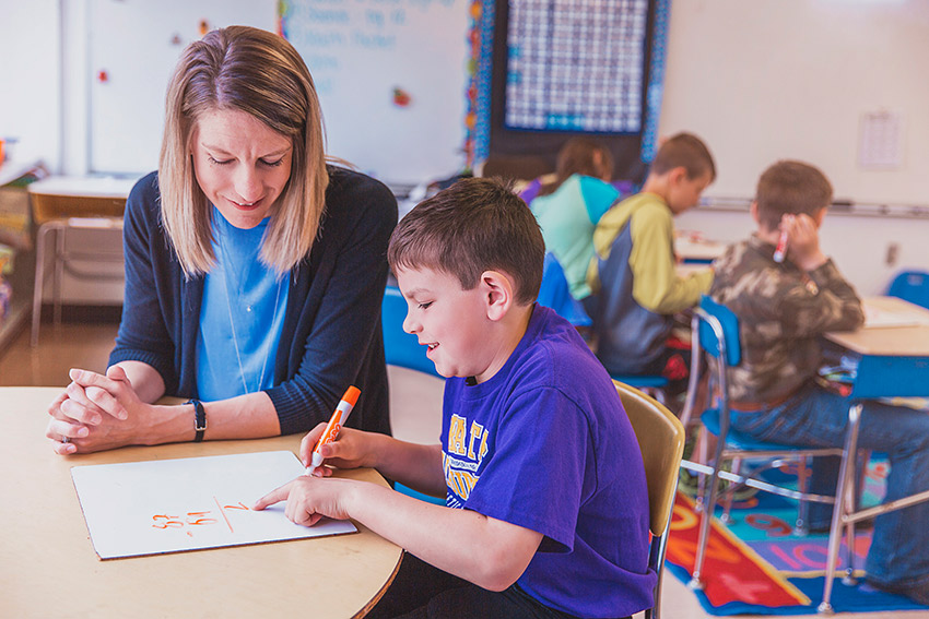 Wyatt With Teacher Community Schools