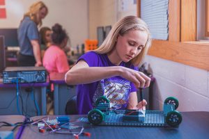 Hayley building robot
